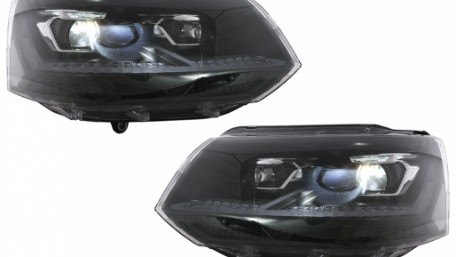 Full LED prednja svjetla (crna) / VW Transporter Caravelle Multivan T5.1 Facelift (2010-2015), LPVX25