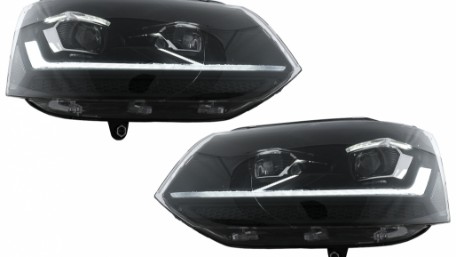 Full LED prednja svjetla (crna) / VW Transporter Caravelle Multivan T5.1 Facelift (2010-2015), LPVX25