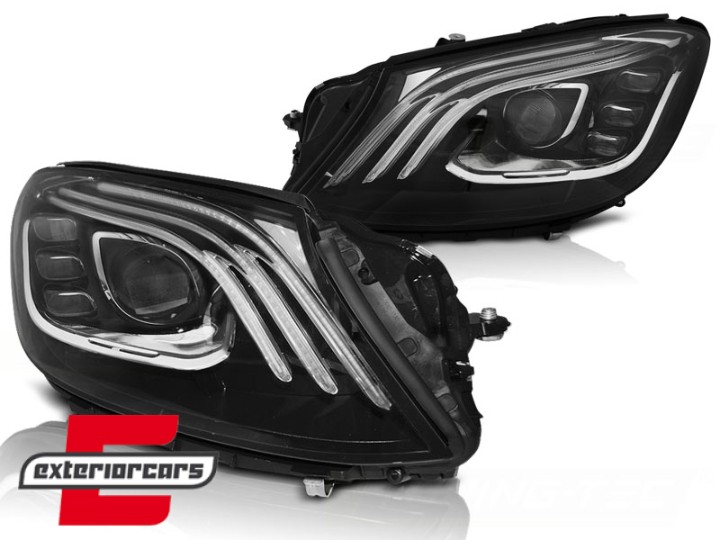 Full LED prednja svjetla Facelift look (crna) /  Mercedes S-klasa W222 (2013-2017), LPMEC7