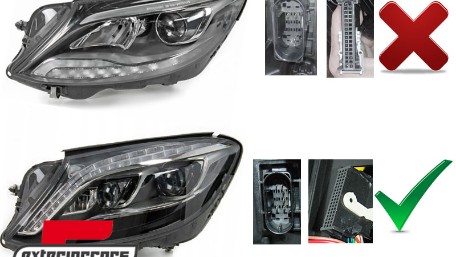Full LED prednja svjetla Facelift look (crna) /  Mercedes S-klasa W222 (2013-2017), LPMEC7