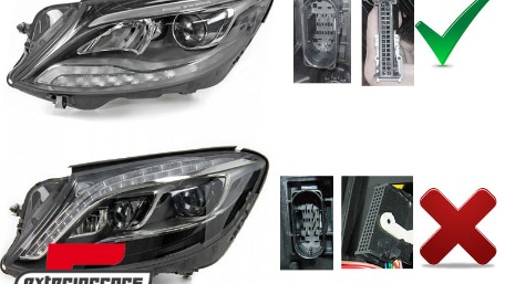 Full LED prednja svjetla Facelift look (crna) / Mercedes S-klasa W222 (2013-2017), LPMED6