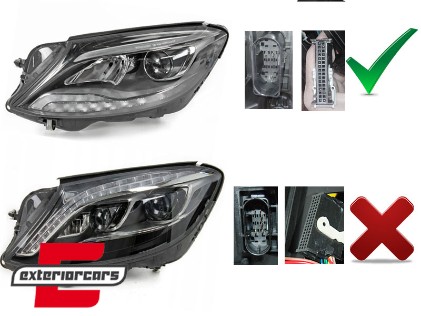 Full LED prednja svjetla Facelift look (crna) / Mercedes S-klasa W222 (2013-2017), LPMED6