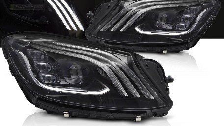 Full LED prednja svjetla Facelift look (crna) / Mercedes S-klasa W222 (2013-2017), LPMEF7