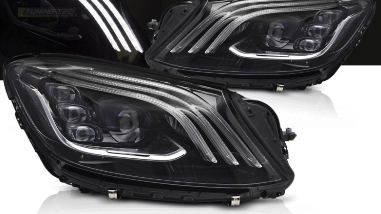 Full LED prednja svjetla Facelift look (crna) / Mercedes S-klasa W222 (2013-2017), LPMEF7