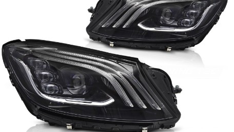Full LED prednja svjetla Facelift look (crna) / Mercedes S-klasa W222 (2013-2017), LPMEF7