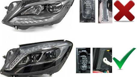 Full LED prednja svjetla Facelift look (crna) / Mercedes S-klasa W222 (2013-2017), LPMEF7