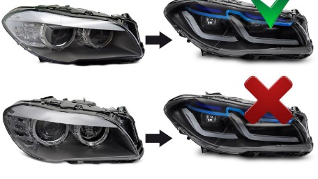 Full LED prednja svjetla G30 LCI dizajn / BMW serije 5 F10 F11 (2011-2013), LPBMT0