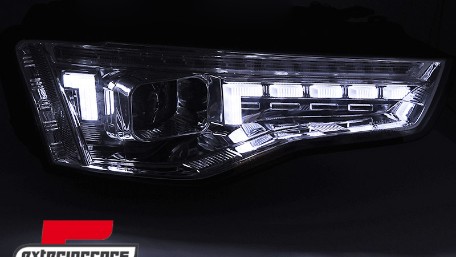 Full LED prednja svjetla LED DRL SEQ žmigavci (chrome) / Audi A5 8T Facelift (2012-2016), LPAUG9