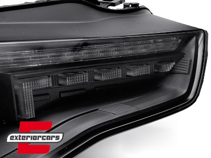 Full LED prednja svjetla LED DRL SEQ žmigavci (crna) / Audi A5 8T Facelift (2012-2016), LPAUG4