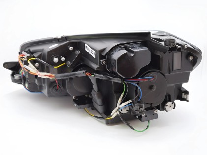 Full LED prednja svjetla LED DRL SEQ žmigavci (crna) / VW Golf 7.5 Facelift (2017-2019), LPVWW3