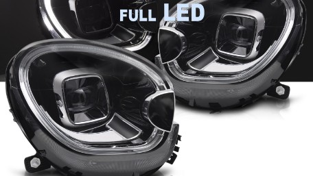 Full LED prednja svjetla LED DRL TubeLight dizajn (crna) / Mini Countryman R60 Paceman R61 (2010-2016), LPMC22