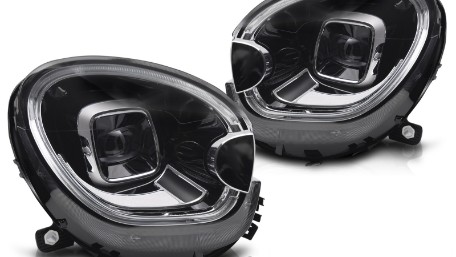 Full LED prednja svjetla LED DRL TubeLight dizajn (crna) / Mini Countryman R60 Paceman R61 (2010-2016), LPMC22