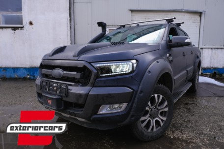 Full LED prednja svjetla LightBar SEQ žmigavci (crna) / Ford Ranger (2015-2022), LPFO93