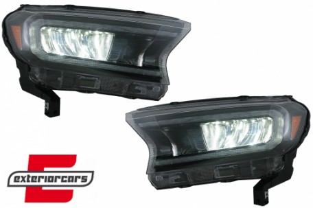 Full LED prednja svjetla LightBar SEQ žmigavci (crna) / Ford Ranger (2015-2022), LPFO93