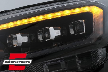 Full LED prednja svjetla LightBar SEQ žmigavci (crna) / Ford Ranger (2015-2022), LPFO94