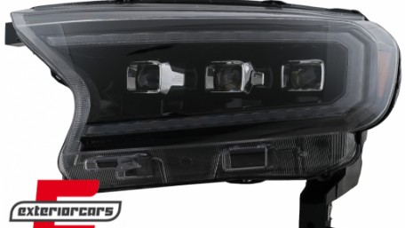 Full LED prednja svjetla LightBar SEQ žmigavci (crna) / Ford Ranger (2015-2022), LPFO94