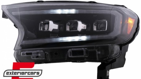 Full LED prednja svjetla LightBar SEQ žmigavci (crna) / Ford Ranger (2015-2022), LPFO94