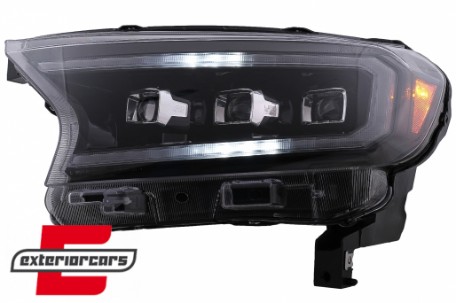 Full LED prednja svjetla LightBar SEQ žmigavci (crna) / Ford Ranger (2015-2022), LPFO94