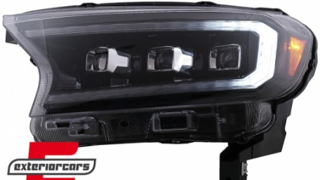 Full LED prednja svjetla LightBar SEQ žmigavci (crna) / Ford Ranger (2015-2022), LPFO94