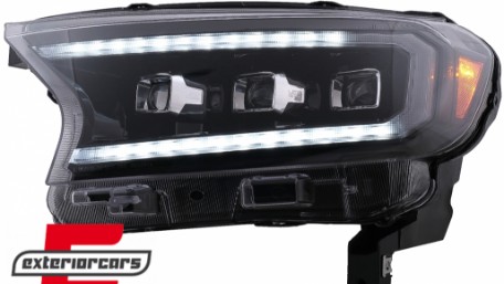 Full LED prednja svjetla LightBar SEQ žmigavci (crna) / Ford Ranger (2015-2022), LPFO94