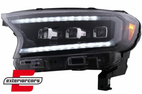 Full LED prednja svjetla LightBar SEQ žmigavci (crna) / Ford Ranger (2015-2022), LPFO94
