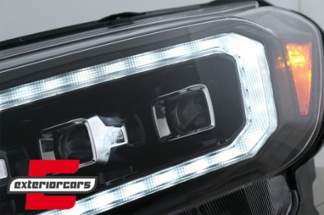 Full LED prednja svjetla LightBar SEQ žmigavci (crna) / Ford Ranger (2015-2022), LPFO94