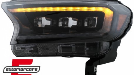 Full LED prednja svjetla LightBar SEQ žmigavci (crna) / Ford Ranger (2015-2022), LPFO94