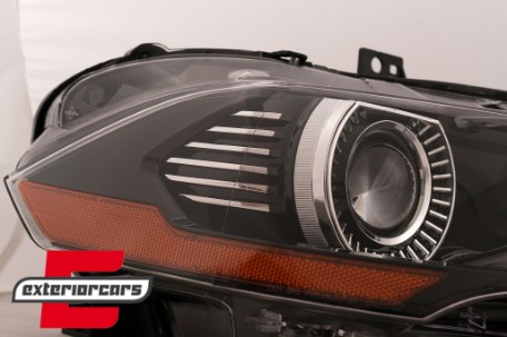 Full LED prednja svjetla RGB DRL SEQ žmigavci (crna) / Ford Mustang VI Facelift (2018-2022), LPFO96