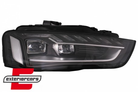 Full LED prednja svjetla SEQ žmigavci A4 B9.5 look / Audi A4 B8.5 Facelift (2012-2015) sa halogenim svjetlima, LPAUH3