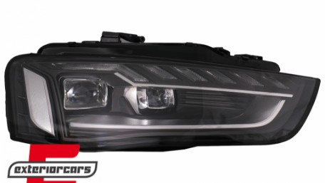 Full LED prednja svjetla SEQ žmigavci A4 B9.5 look / Audi A4 B8.5 Facelift (2012-2015) sa Xenon svjetlima, LPAUH4