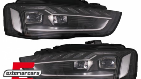 Full LED prednja svjetla SEQ žmigavci A4 B9.5 look / Audi A4 B8.5 Facelift (2012-2015) sa Xenon svjetlima, LPAUH4