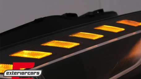 Full LED prednja svjetla SEQ žmigavci A4 B9.5 look / Audi A4 B8.5 Facelift (2012-2015) sa Xenon svjetlima, LPAUH4