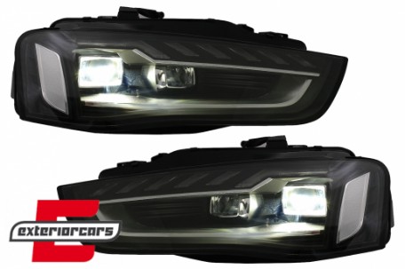 Full LED prednja svjetla SEQ žmigavci A4 B9.5 look / Audi A4 B8.5 Facelift (2012-2015) sa Xenon svjetlima, LPAUH4