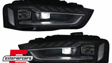 Full LED prednja svjetla SEQ žmigavci A4 B9.5 look / Audi A4 B8.5 Facelift (2012-2015) sa Xenon svjetlima, LPAUH4
