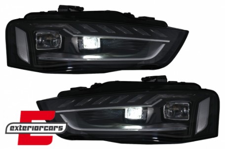 Full LED prednja svjetla SEQ žmigavci A4 B9.5 look / Audi A4 B8.5 Facelift (2012-2015) sa Xenon svjetlima, LPAUH4