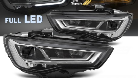 Full LED prednja svjetla SEQ žmigavci / Audi A3 8V (2012-2016) sa halogenim svjetlima, LPAUH1