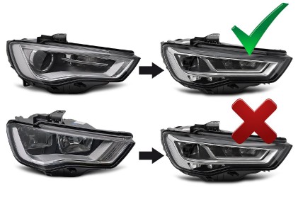 Full LED prednja svjetla SEQ žmigavci / Audi A3 8V (2012-2016) sa Xenon svjetlima, LPAUH2