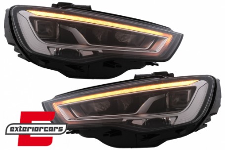 Full LED prednja svjetla SEQ žmigavci / Audi A3 8V (2012-2016) sa Xenon svjetlima, LPAUH2