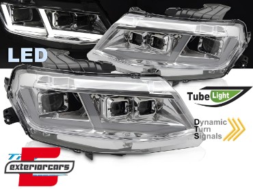 Full LED prednja svjetla SEQ žmigavci (chrome) / Chevrolet Camaro (2016-2018), LPCT22