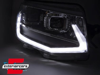 Full LED prednja svjetla SEQ žmigavci (chrome) / VW Transporter T6 (2015-2019), LPVWX6