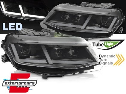Full LED prednja svjetla SEQ žmigavci (crna) / Chevrolet Camaro (2016-2018), LPCT23