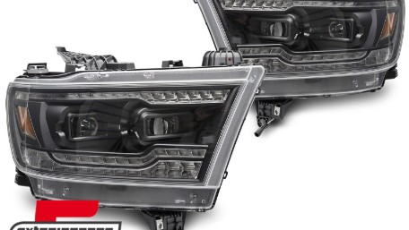 Full LED prednja svjetla SEQ žmigavci (crna) / DODGE RAM (2019-2022), LPDO47