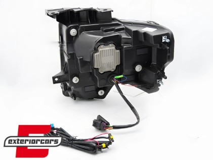 Full LED prednja svjetla SEQ žmigavci (crna) / FORD F150 MK12 (2008-2014), LPFOA3