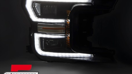 Full LED prednja svjetla SEQ žmigavci (crna) / FORD F150 Mk13 Facelift (2017-2020), LPFOA1