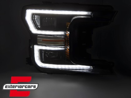 Full LED prednja svjetla SEQ žmigavci (crna) / FORD F150 Mk13 Facelift (2017-2020), LPFOA1