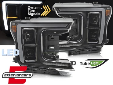 Full LED prednja svjetla SEQ žmigavci (crna) / FORD F150 Mk13 Facelift (2017-2020), LPFOB8