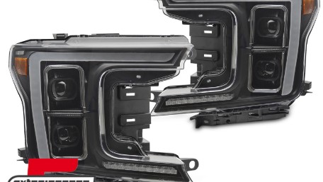 Full LED prednja svjetla SEQ žmigavci (crna) / FORD F150 Mk13 Facelift (2017-2020), LPFOB8