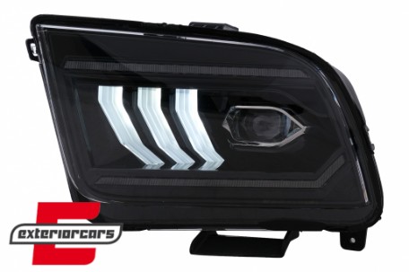 Full LED prednja svjetla SEQ žmigavci (crna) / Ford Mustang V (2004-2009), LPFO99