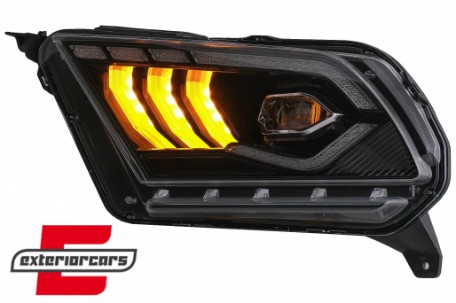 Full LED prednja svjetla SEQ žmigavci (crna) / Ford Mustang V (2010-2014), LPFO98