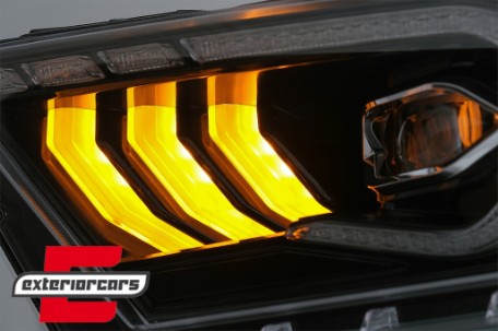 Full LED prednja svjetla SEQ žmigavci (crna) / Ford Mustang V (2010-2014), LPFO98